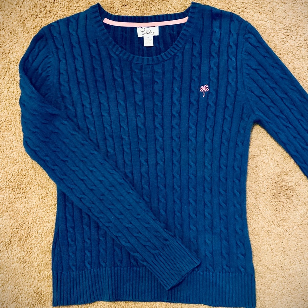 Lilly Pulitzer Cableknit Crewneck Sweater